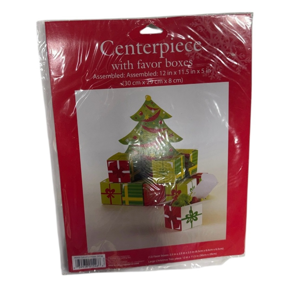 Creative Converting brand Tree centerpiece with favor boxes brand new never used